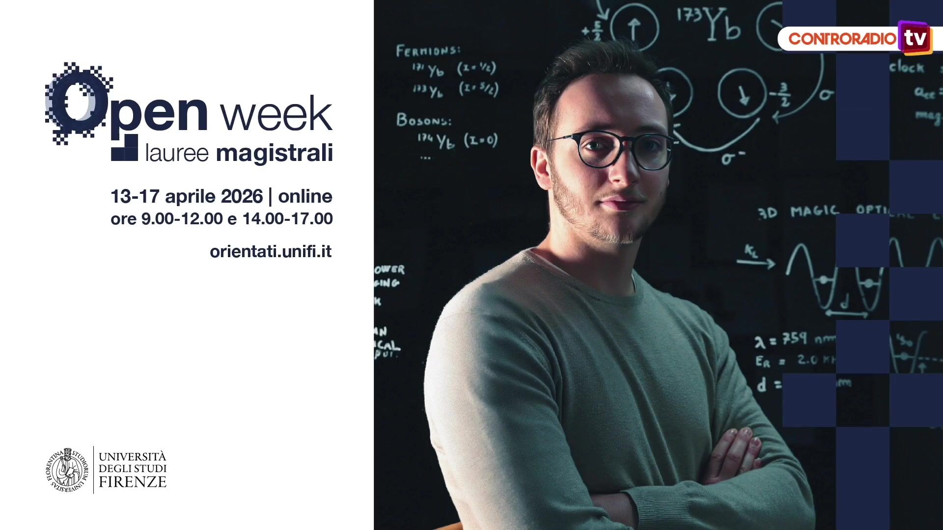 Open Week Lauree Magistrali Università di Firenze: 75 percorsi di eccellenza dal 13 al 17 aprile